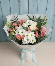 Букет цветов из:  Розы, Лизиантусы и Хризантемы #REPLACE_PRED# Гремячинске