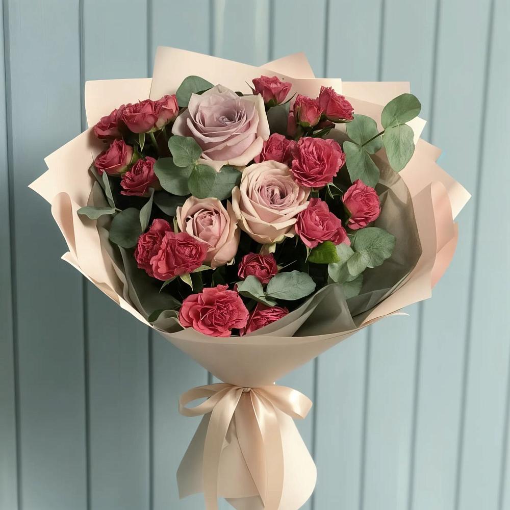 Букет цветов из: Гвоздики и Розы в Гремячинске