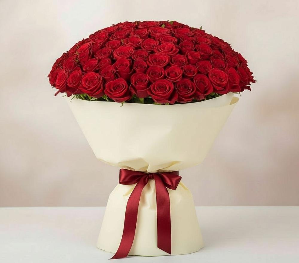 Букет 101 Красная роза Милано в Гремячинске