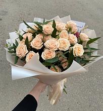 Букет Кремовые розы Латте в Гремячинске