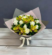 Букет цветов из:  Орхидеи и Розы в Гремячинске