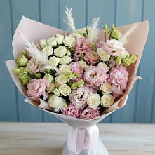 Букет цветов из:  Альстромерии и Розы в Гремячинске